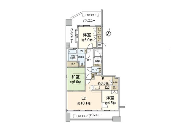 ソピア大濠西 間取図(平面図) ソピア大濠西 間取図(平面図)