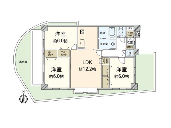 アメックス小笹 間取図(平面図) アメックス小笹 間取図(平面図)