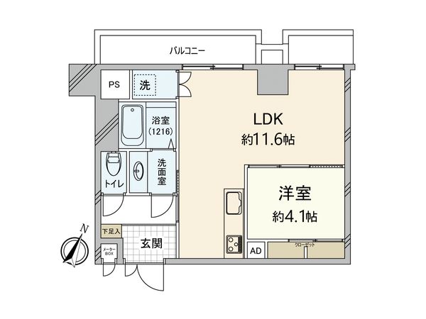 赤坂エクセル 間取図(平面図)