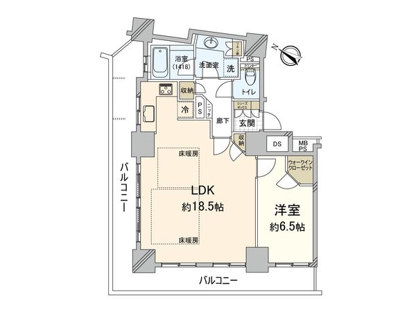 グランアルト天神タワー 間取図(平面図)