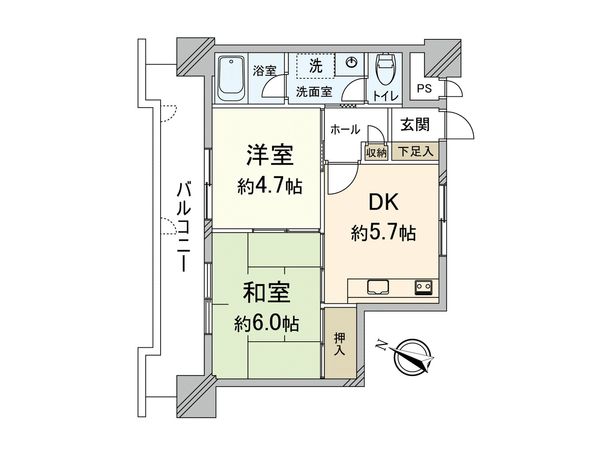 朝日プラザ赤坂 間取図(平面図) 間取図(平面図)