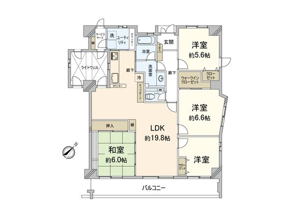 ソレイユ赤坂南 間取図(平面図) ソレイユ赤坂南 間取図(平面図)