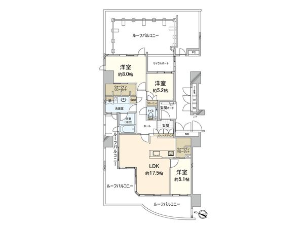 グランドメゾン赤坂1丁目 間取図(平面図)