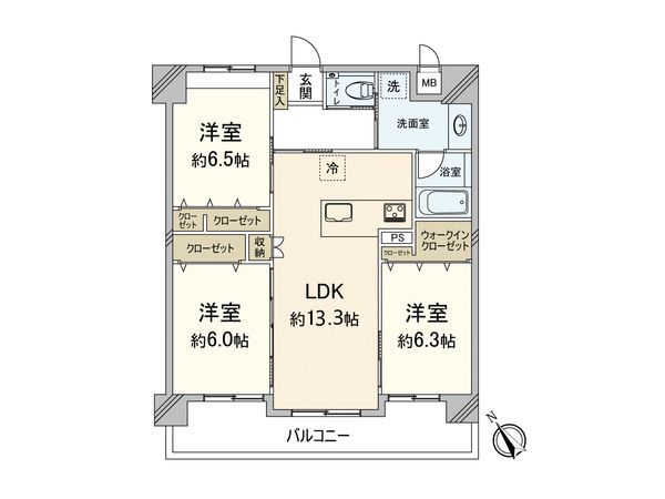 ライオンズプラザ平尾 間取図(平面図) 間取図(平面図)