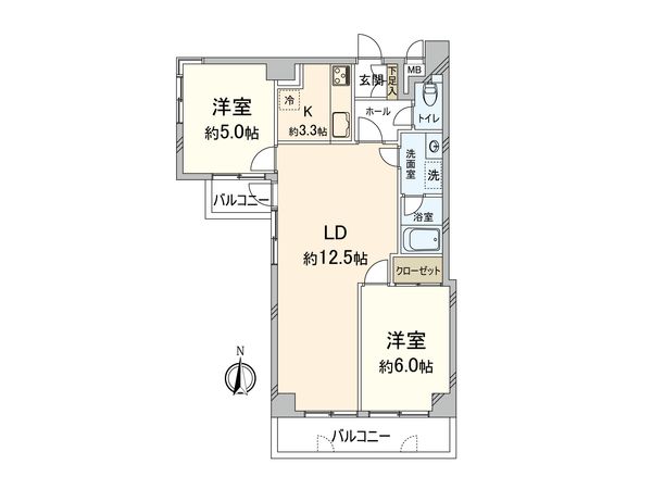 ロマネスク大濠アネックス 間取図(平面図) 間取図(平面図)