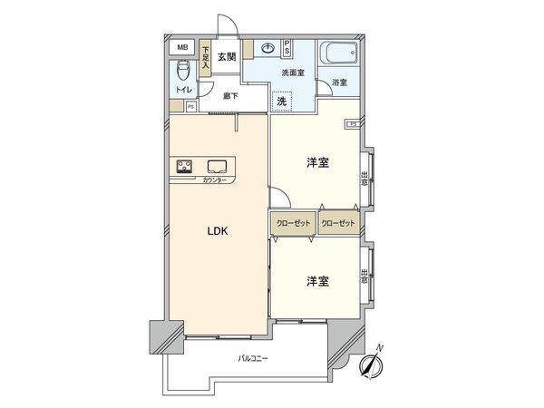アトリーチェ西新 間取図(平面図) アトリーチェ西新 間取図(平面図)