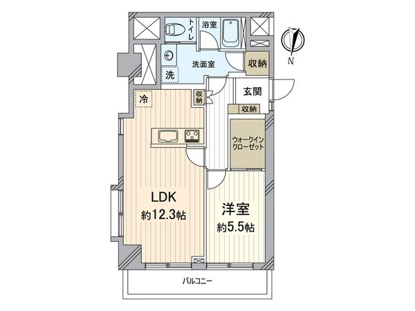 赤坂エクセル 間取図(平面図)