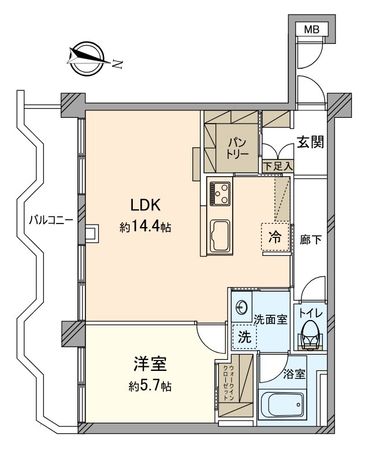 カーサ大濠 間取図(平面図)