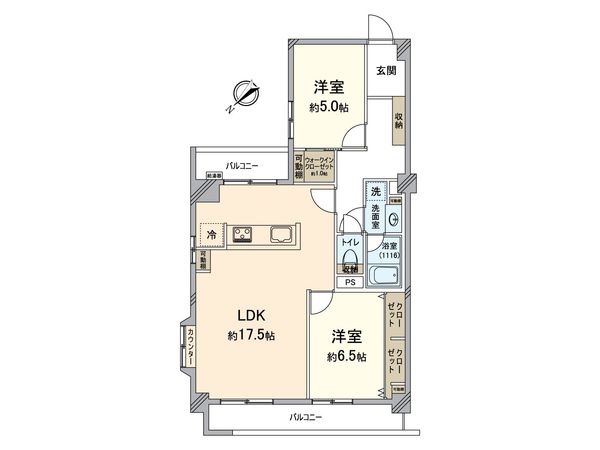 エクセレンス天神 間取図(平面図) エクセレンス天神 間取図(平面図)
