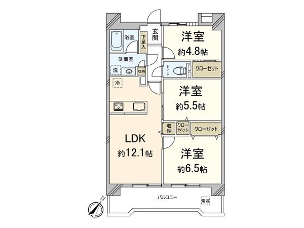 シティライフ箱崎6 間取図(平面図)