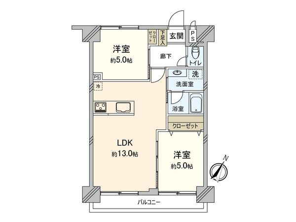 グランピア箱崎 間取図(平面図)