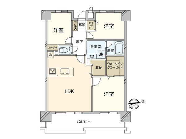 箱崎エクセル南22 間取図(平面図)