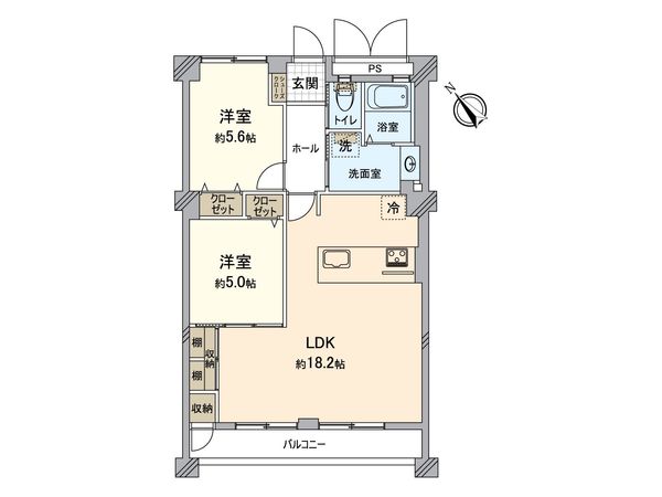 ニュー千早団地 間取図(平面図)