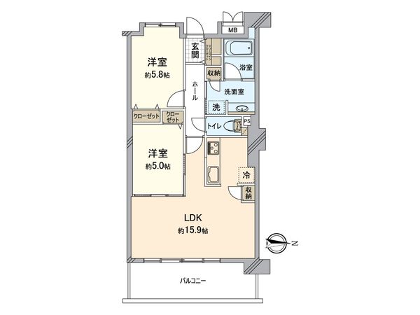 モントーレ香椎浜サーフタワーセンターコート 間取図(平面図)