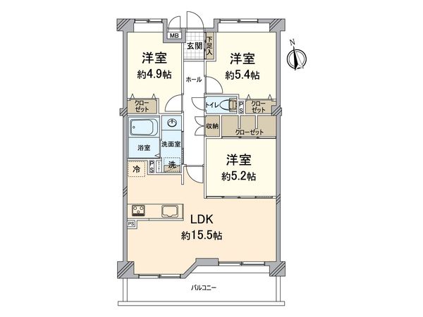 コアマンション和白丘ネクステージ A棟 間取図(平面図)