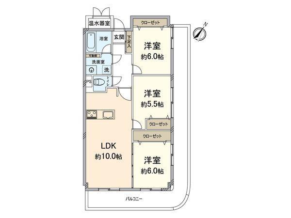 サーパス松島 間取図(平面図)