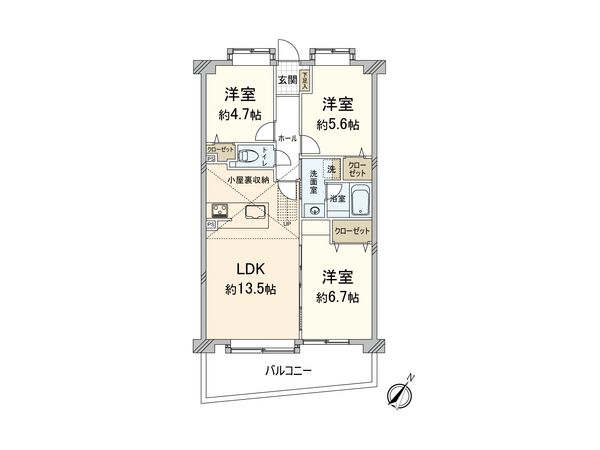 アムール山王公園南 間取図(平面図) 間取図(平面図)