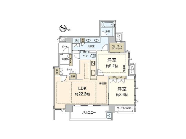グランドメゾン大濠レジデンス 間取図(平面図)