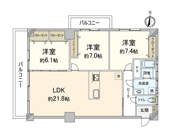 古河平丘台マンション 間取図(平面図)