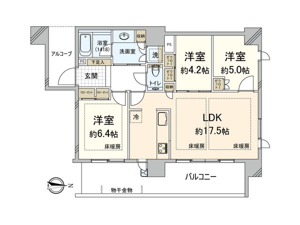 グランドメゾン浄水ガーデンシティ セントラルフォレストⅡ 間取図(平面図) グランドメゾン浄水ガーデンシティ セントラルフォレストⅡ 間取図(平面図)