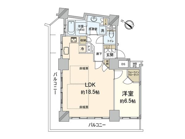 グランアルト天神タワー 間取図(平面図) 間取図(平面図)