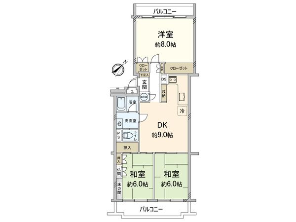 ライオンズマンション浄水 間取図(平面図) ライオンズマンション浄水 間取図(平面図)