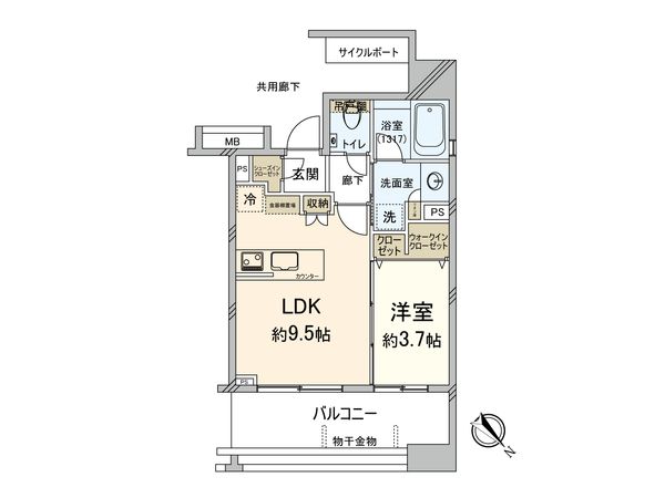 オープンレジデンシア薬院南 間取図(平面図) オープンレジデンシア薬院南 間取図(平面図)