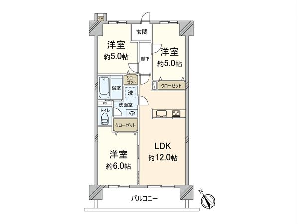 シテイライフ雑餉隈Ⅱ 間取図(平面図) シテイライフ雑餉隈Ⅱ 間取図(平面図)