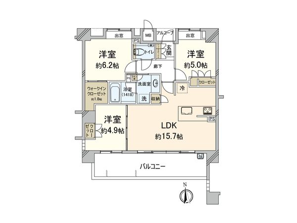 ザ・パークハウス愛宕 間取図(平面図) ザ・パークハウス愛宕 間取図(平面図)