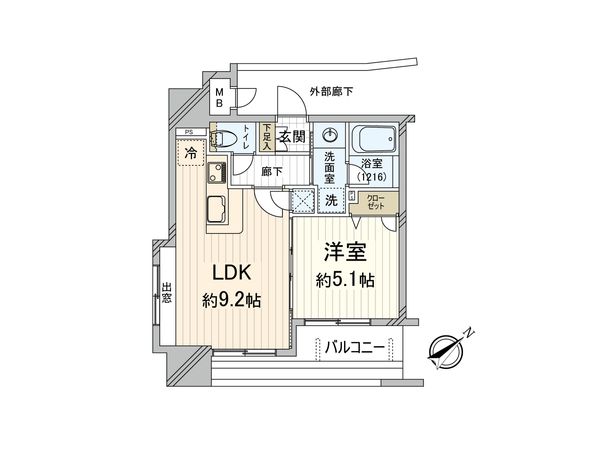 アクタス天神北 間取図(平面図) アクタス天神北 間取図(平面図)