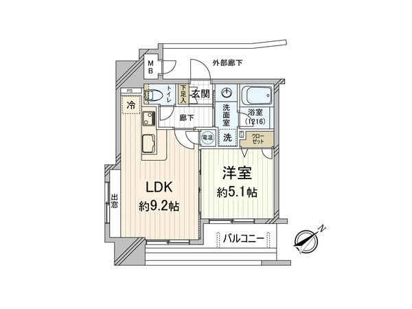 アクタス天神北 間取図(平面図) アクタス天神北 間取図(平面図)