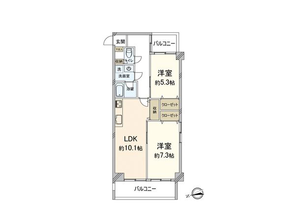 東峰マンション渡辺通 間取図(平面図) 東峰マンション渡辺通 間取図(平面図)