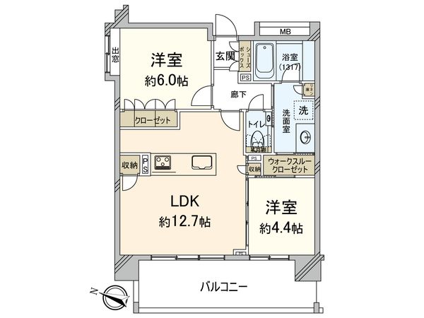 クリオ春日原 間取図(平面図) クリオ春日原 間取図(平面図)