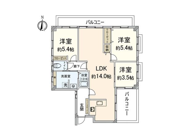 フラワーコーポ平尾 間取図(平面図) フラワーコーポ平尾 間取図(平面図)