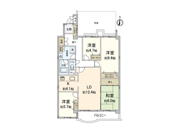寺塚パークマンシヨン 間取図(平面図) 寺塚パークマンシヨン 間取図(平面図)