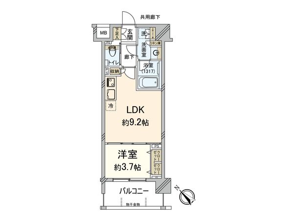 オープンレジデンシア渡辺通 間取図(平面図) オープンレジデンシア渡辺通 間取図(平面図)