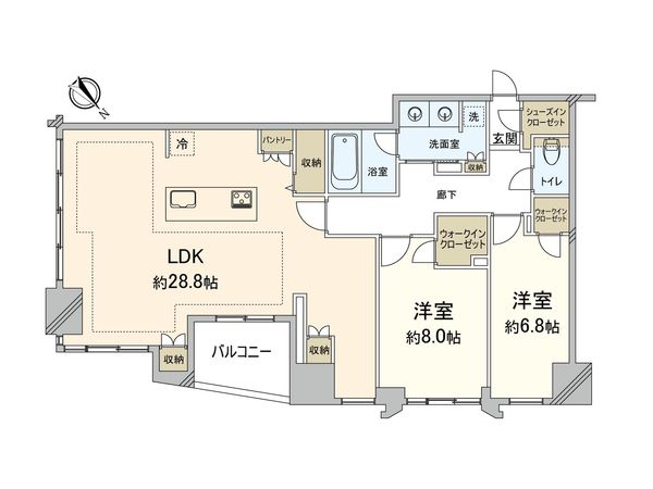 レーベン福岡天神 ONE TOWER 間取図(平面図) レーベン福岡天神 ONE TOWER 間取図(平面図)