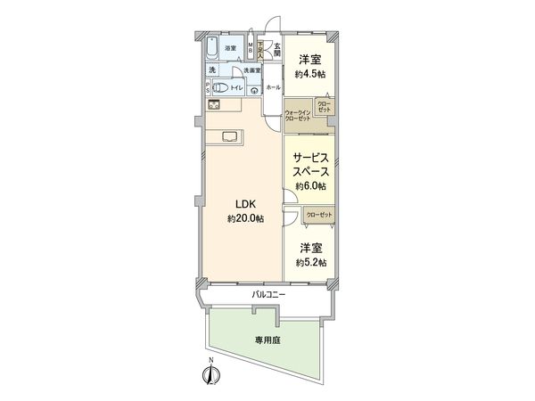 藤和西新コープ 間取図(平面図) 藤和西新コープ 間取図(平面図)