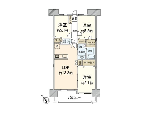 エクレール平尾 間取図(平面図) エクレール平尾 間取図(平面図)