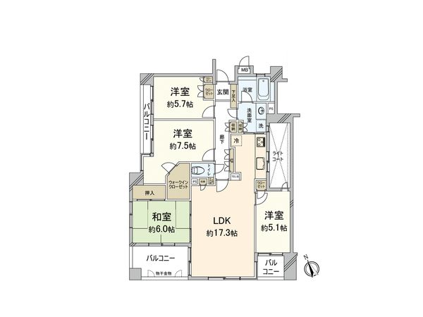 寺塚パーク・ホームズ 間取図(平面図) 寺塚パーク・ホームズ 間取図(平面図)