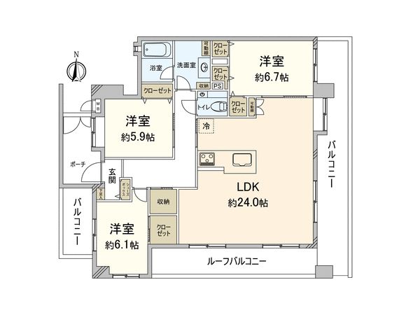 アーバンパレスアクス大濠 間取図(平面図) アーバンパレスアクス大濠 間取図(平面図)