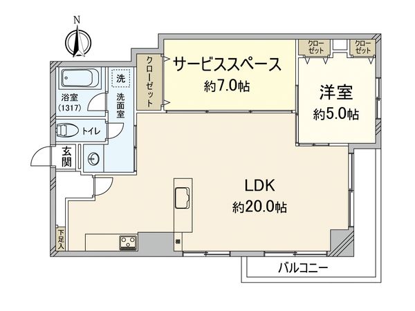レジデンス高宮 間取図(平面図) レジデンス高宮 間取図(平面図)