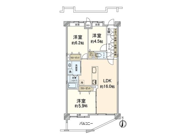 ソピア平尾山荘 間取図(平面図) ソピア平尾山荘 間取図(平面図)