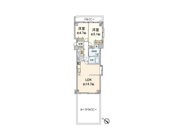 ライオンズマンション高宮第5 間取図(平面図)