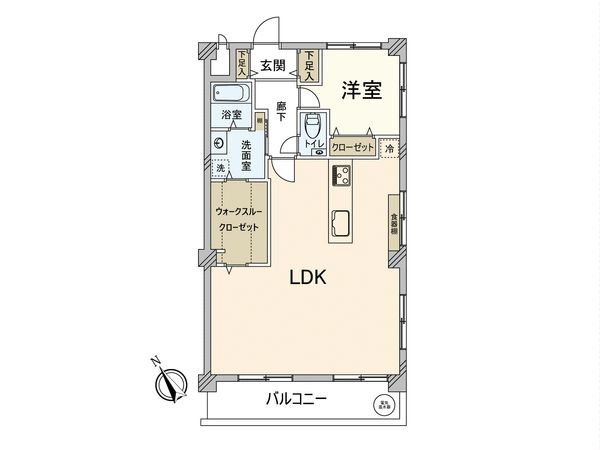 渡辺通カステリア 間取図(平面図)