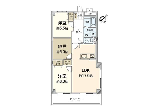 ライオンズマンション長丘ガーデン 弐番館 間取図(平面図) ライオンズマンション長丘ガーデン 弐番館 間取図(平面図)
