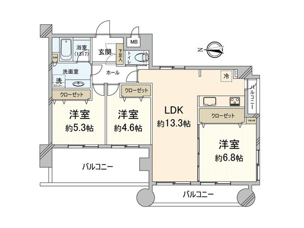 エステートマンション赤坂けやき通り 間取図(平面図) エステートマンション赤坂けやき通り 間取図(平面図)