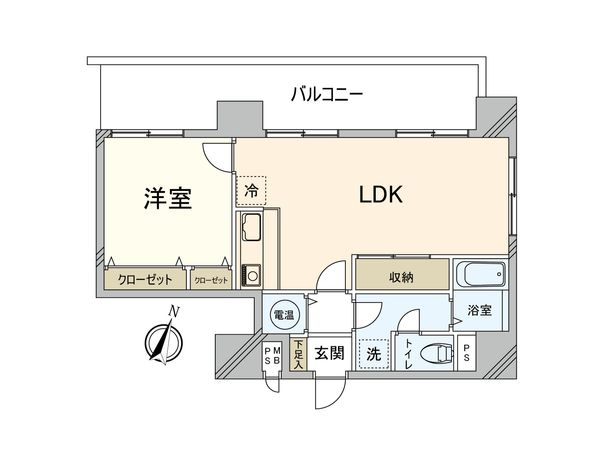 ネオハイツ大名Ⅱ 間取図(平面図) ネオハイツ大名Ⅱ 間取図(平面図)