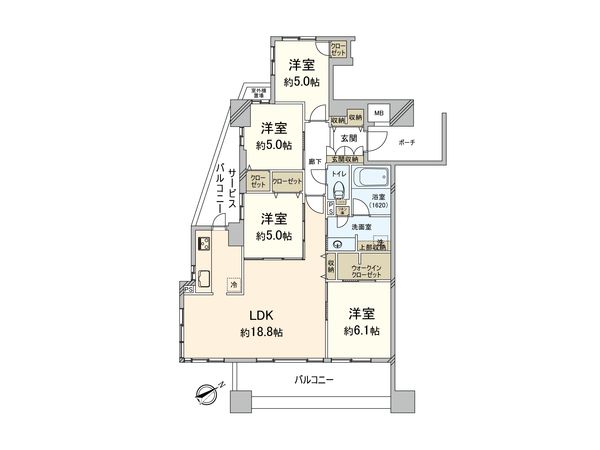 グランドメゾン高宮弐番館 間取図(平面図) グランドメゾン高宮弐番館 間取図(平面図)