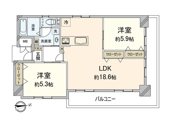 ハイツ大手門 間取図(平面図) ハイツ大手門 間取図(平面図)